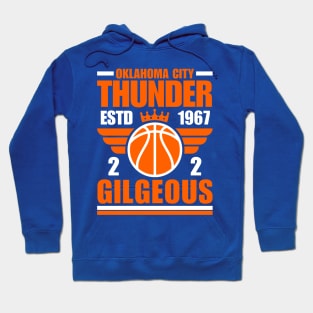 Oklahoma City Thunder Gilgeous 2 Basketball Retro Hoodie